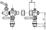 Кран указателя уровня PN 10 Рис.14-003