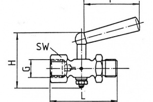 Кран манометровый PN 6 Рис.06-036