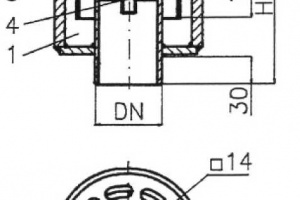 Шпигат запорный Рис.09-027