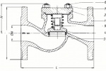 Клапаны невозвратные фланцевые PN 16 Рис. 04-009