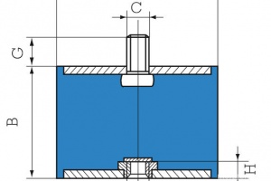 Виброопоры резиновые 2