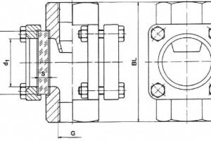 Стекла смотровые муфтовые PN 16 Рис.13-005