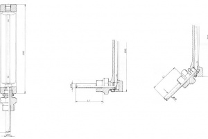Термометры технические , колонка 200 мм Рис.15-004