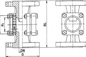 Стекла смотровые фланцевые PN16/40 Рис.13-003 ( тип ИНМР.13.003 )