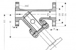 Фильтр фланцевый «У»-тип  PN 16 Рис.12-008