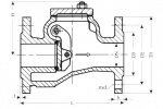 Захлопка фланцевая невозвратная PN 16 Рис.08-002