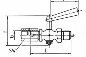 Кран манометровый PN 25 Рис.06-037